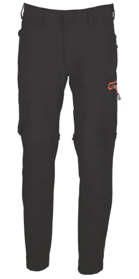 Herock Tornado, pantalón con pernera desmontable de cremallera, negro (cintura 38, largo 32)