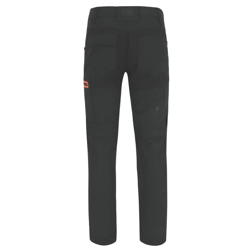 Herock Tornado, pantalón con pernera desmontable de cremallera, negro (cintura 38