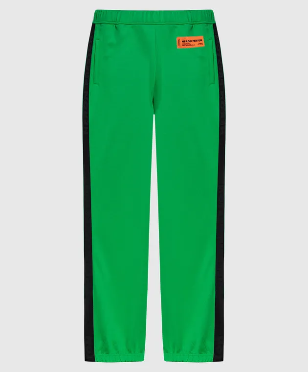 Heron Preston Green logo sweatpants