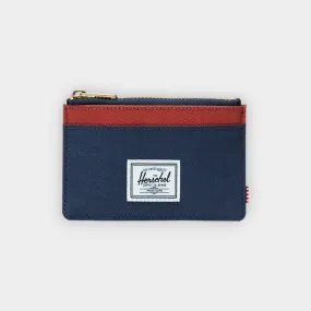 Herschel – Tarjetero Oscar navy-iris red-ochre twill