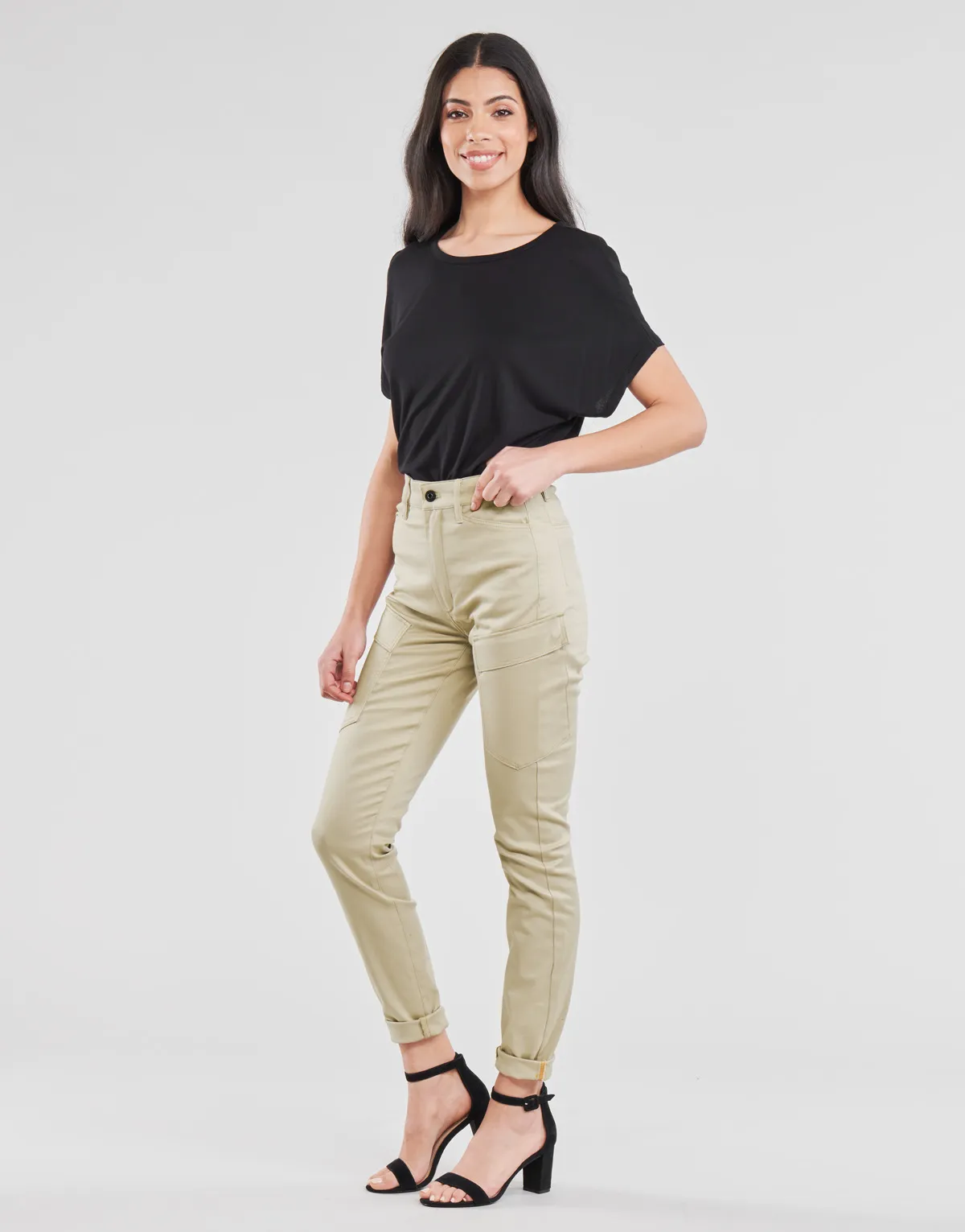 HIGH GSHAPE CARGO SKINNY PANT WMN