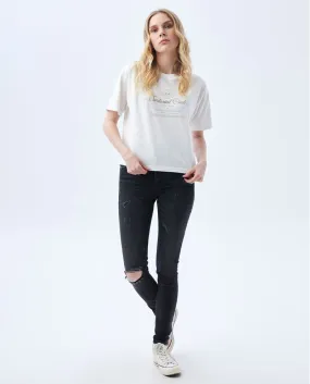 Jean Jegging fit tono oscuro para mujer