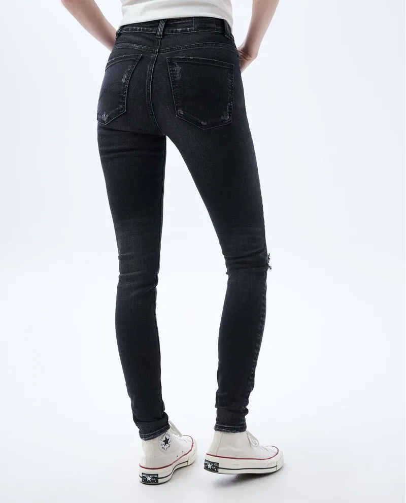 Jean Jegging fit tono oscuro para mujer