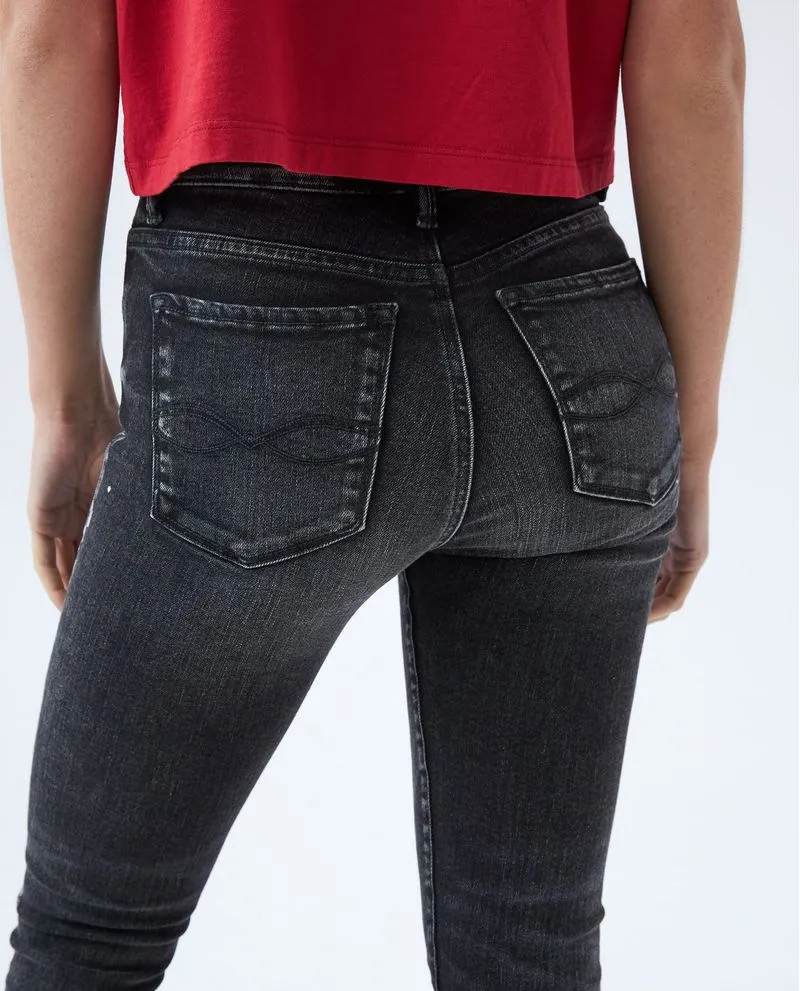 Jean Jegging tiro medio para mujer