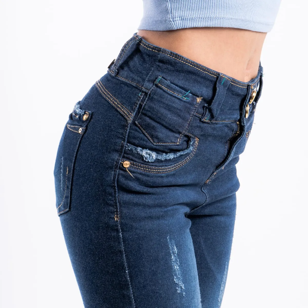 Jean Mom Fit Tiro Medio Gold Trafa