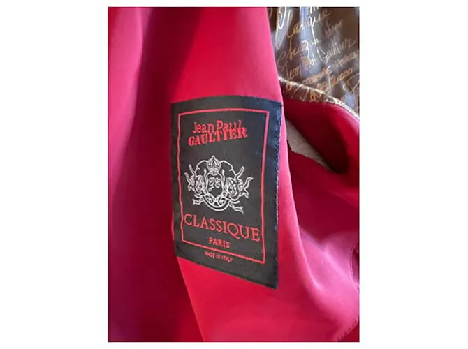 Jean Paul Gaultier Traje chaqueta falda roja Jean Paul Gautier 