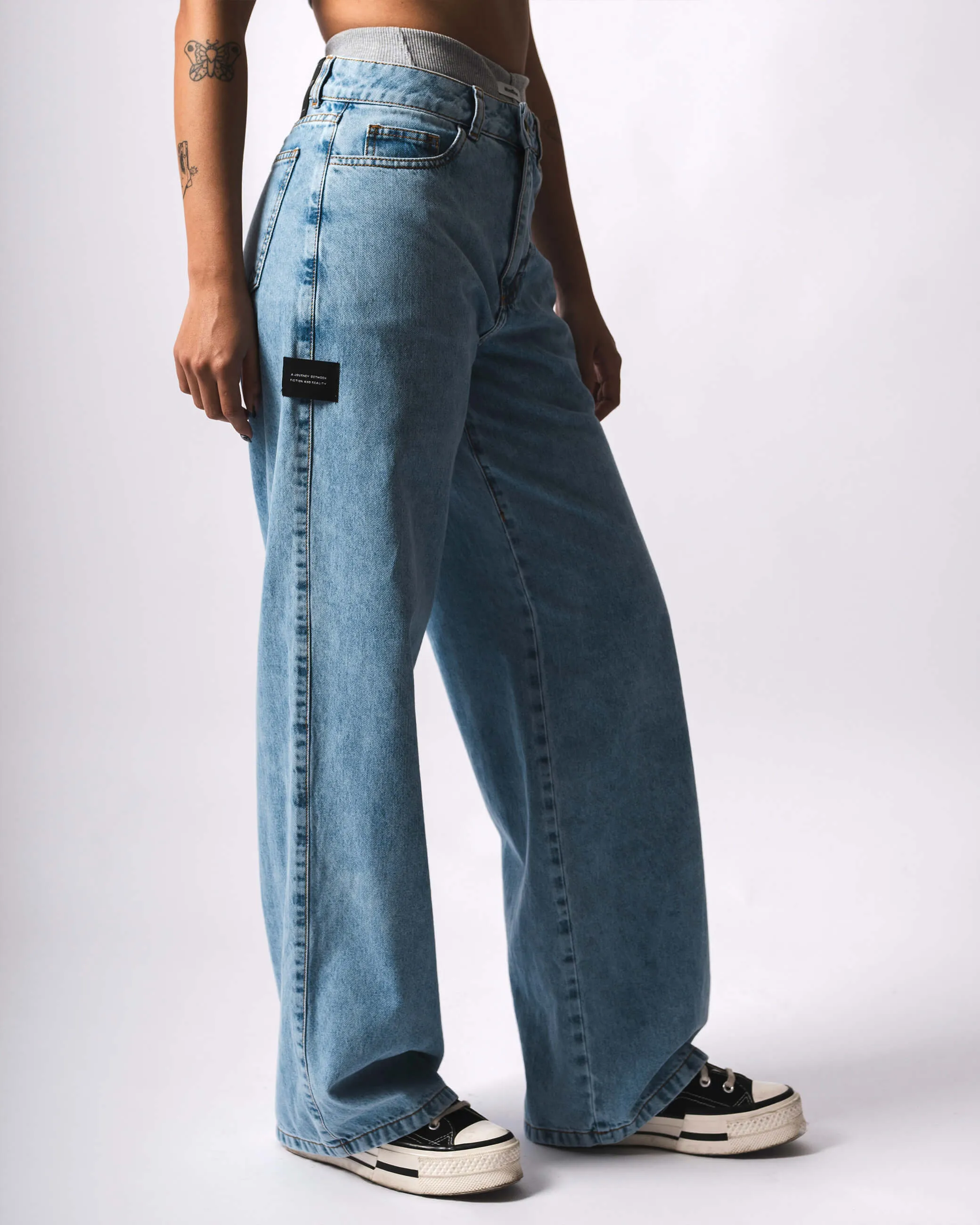 Jean recto mujer 777 Acid wash