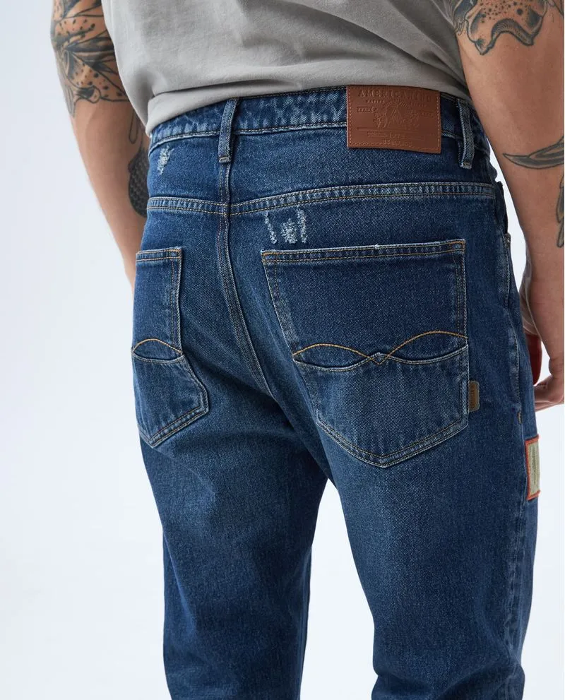 Jean Relaxed cinco bolsillos para hombre