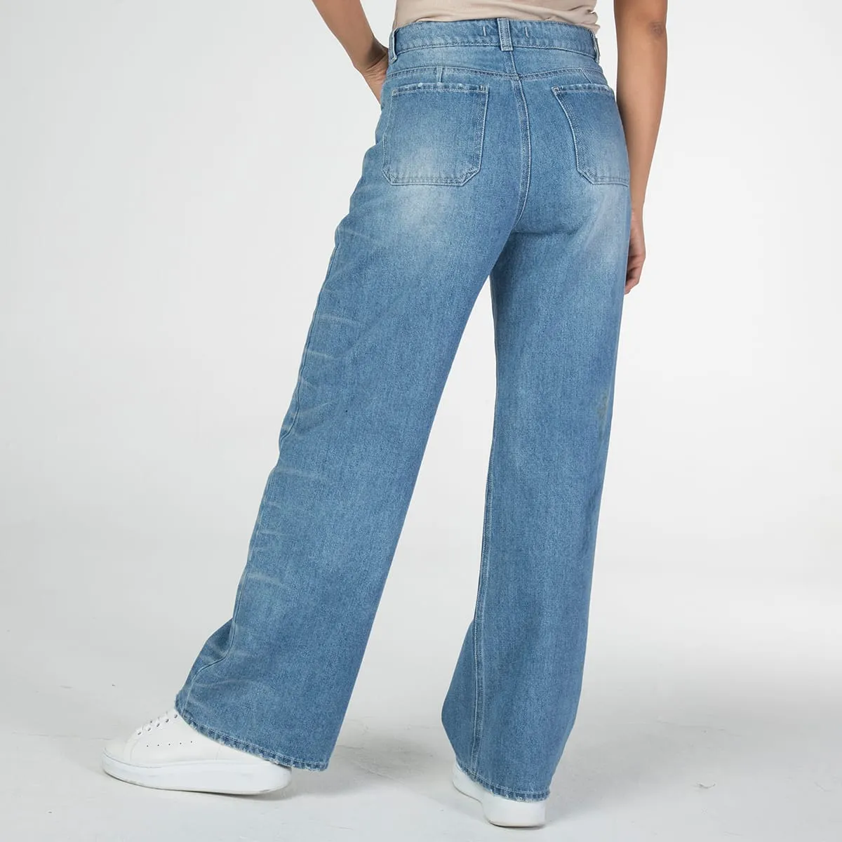 Jean Wide Leg Glint