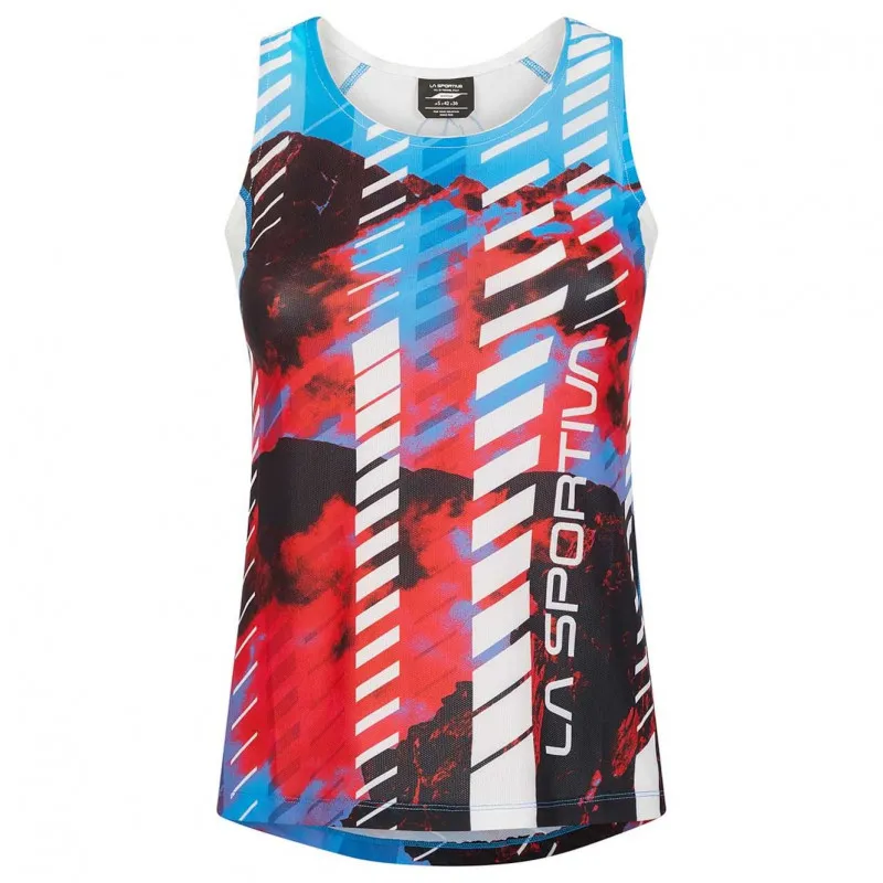 La Sportiva Sky Tank W camiseta de tirantes (Malibu Blue / Hibiscus) mujer