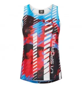 La Sportiva Sky Tank W camiseta de tirantes (Malibu Blue / Hibiscus) mujer