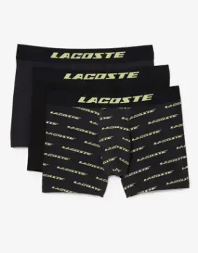 Lacoste Pack de 3 calzoncillos de hombre Lacoste en microfibra con estampado