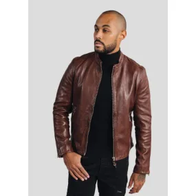 Leather jacket FAISSE GREEN