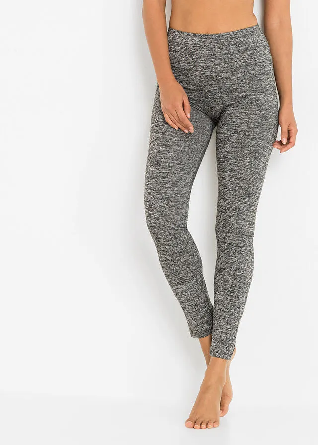 Leggings térmicos Gris jaspeado