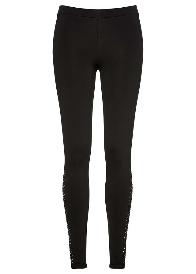 Leggings térmicos Negro-plateado