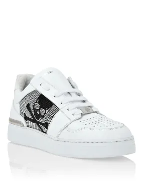 Lo-Top Crystal Leather Sneakers Skull&Bones