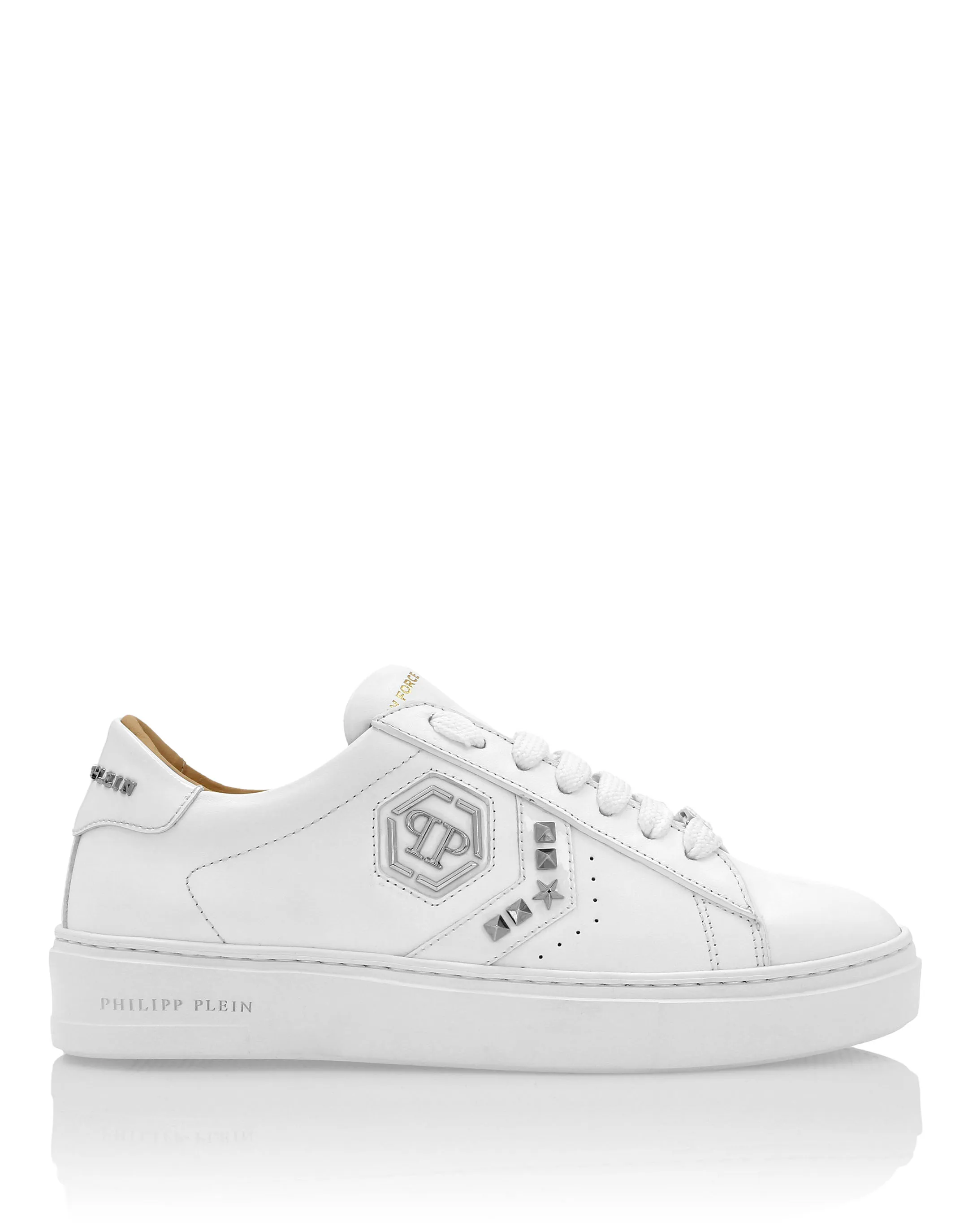 LOTOP LEATHER ARROW FORCE STUDS SNEAKERS