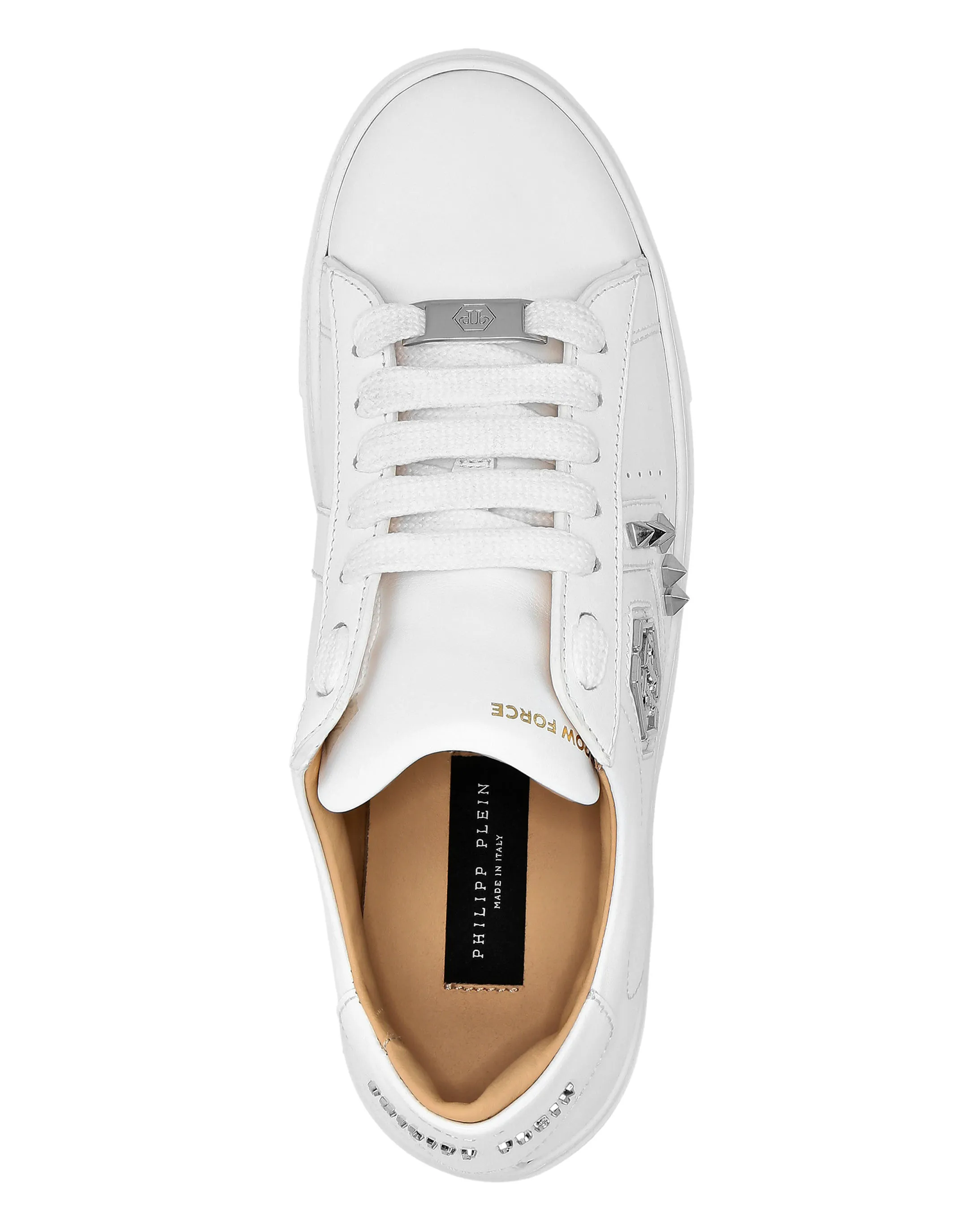 LOTOP LEATHER ARROW FORCE STUDS SNEAKERS