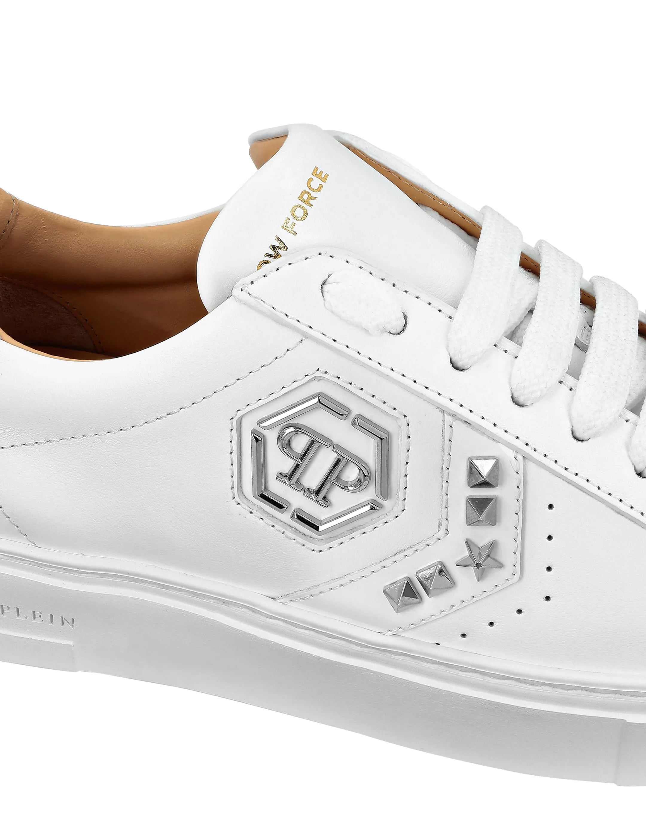 LOTOP LEATHER ARROW FORCE STUDS SNEAKERS