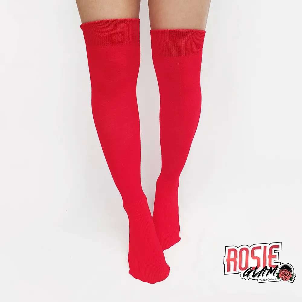 Medias Bucaneras Rojas - Rosieglam