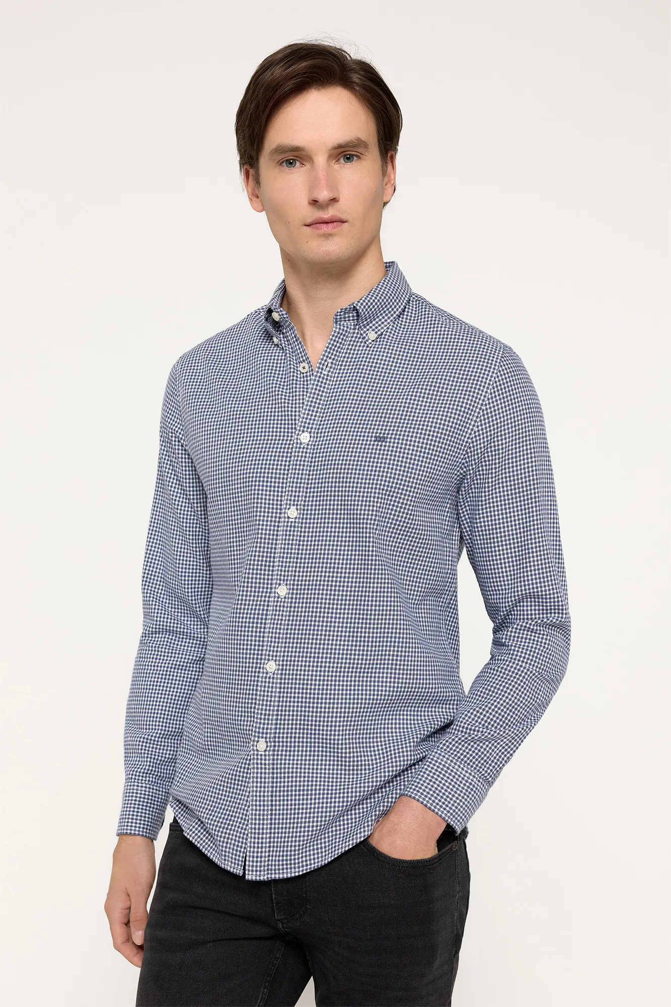 Milano Camisa Twill Cuadros