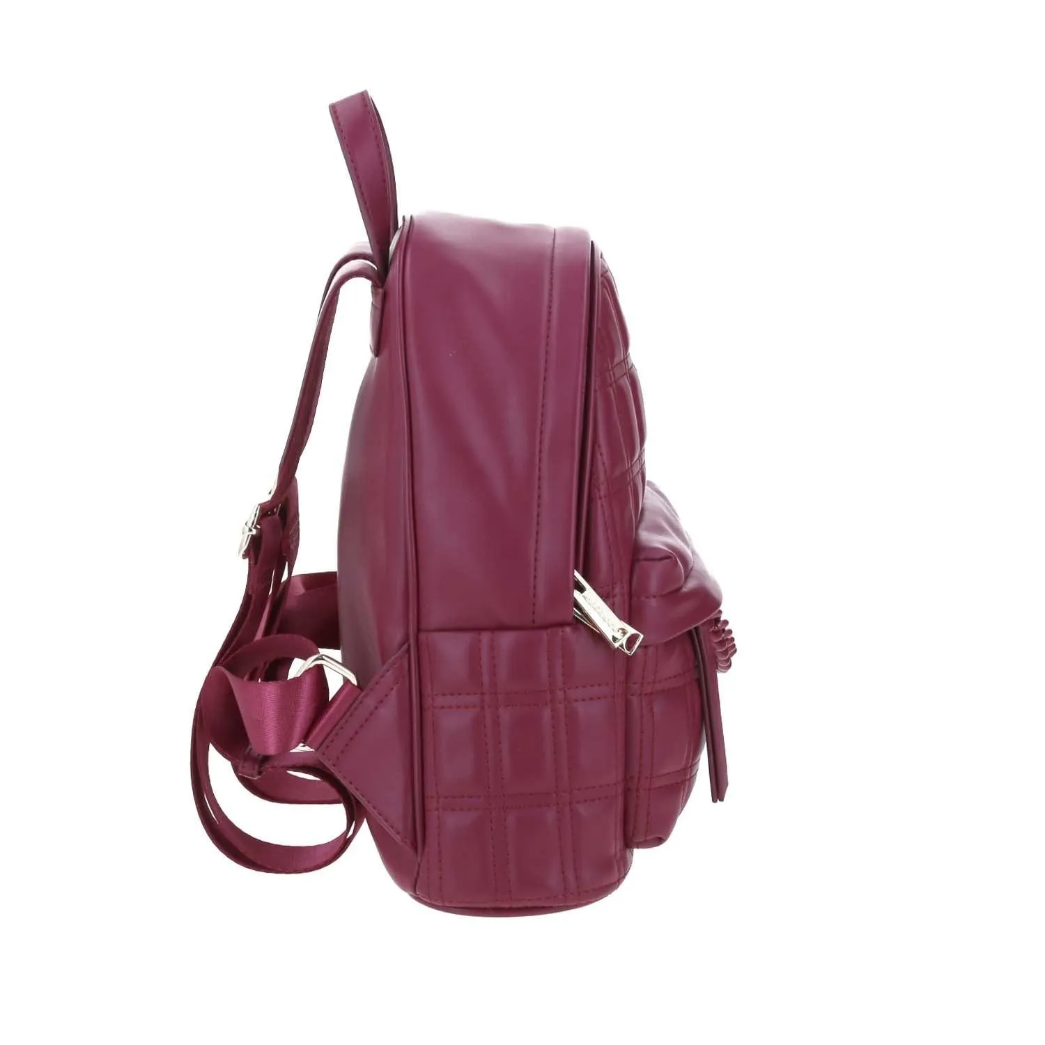 Mochila Para Mujer Tinto Gorett Gregor Con Capitonado y Accesorio Colgante Removible