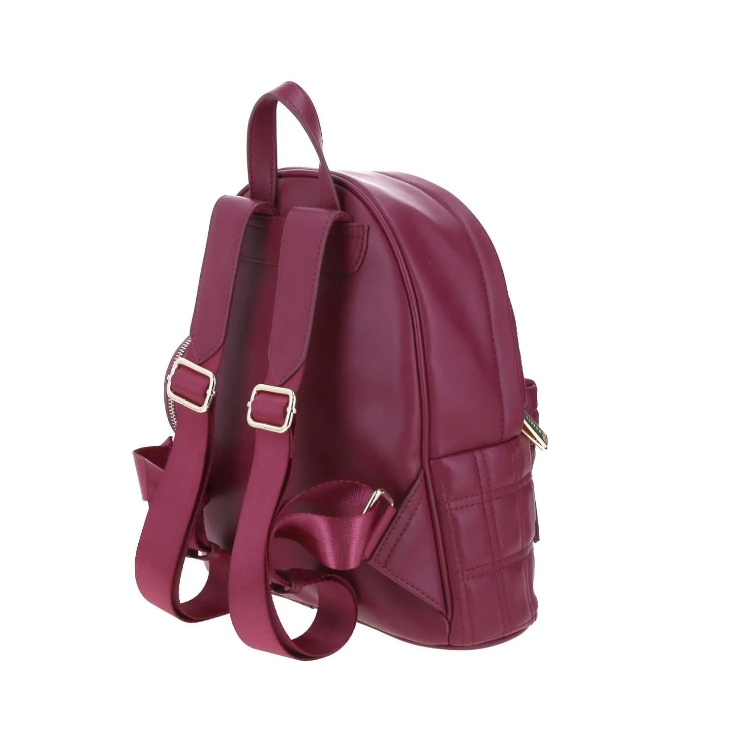 Mochila Para Mujer Tinto Gorett Gregor Con Capitonado y Accesorio Colgante Removible