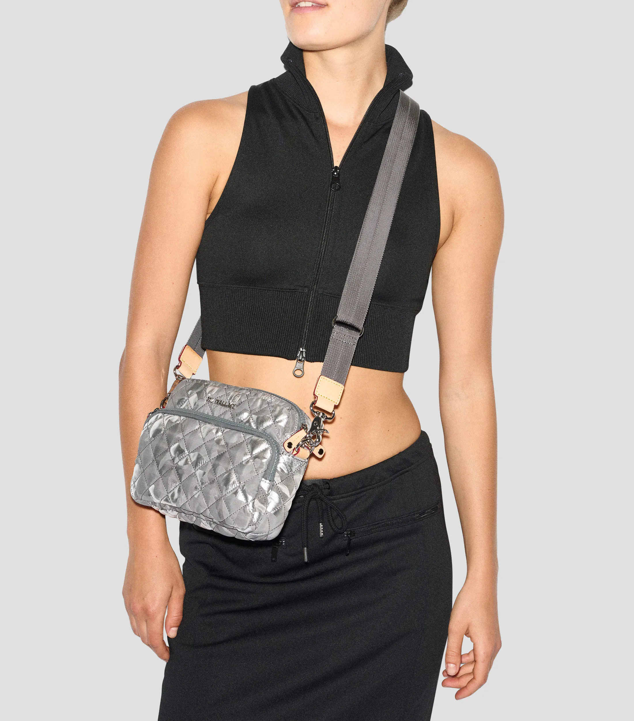 MZ Wallace Bolso Crossbody Small Metro capitonado Mujer