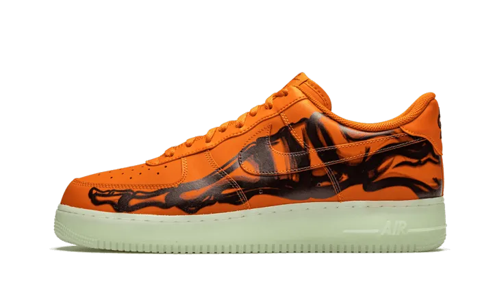 Nike Air Force 1 Low Orange Skeleton Halloween (2020)