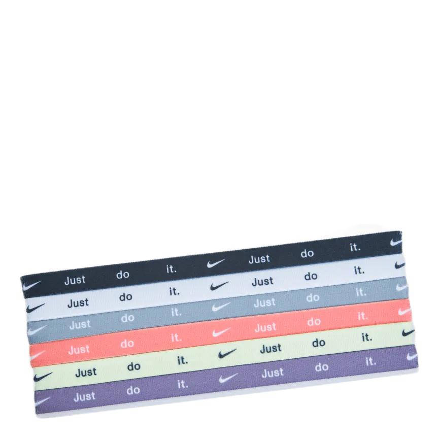 Nike Eq Nike Headbands 6 Pk Printed Black/white/particle Grey