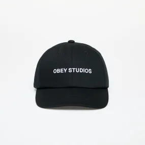 OBEY Studios Twill 6 Panel Cap Black Universal