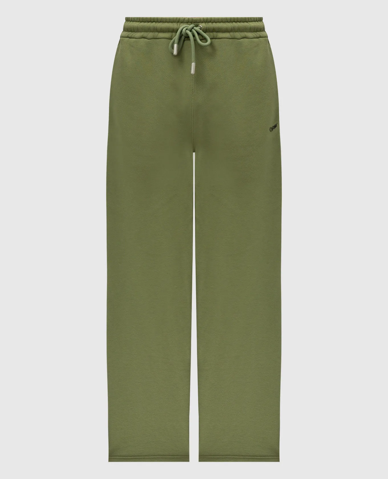 OFFWHITE GREEN SWEATPANTS WITH LOGO