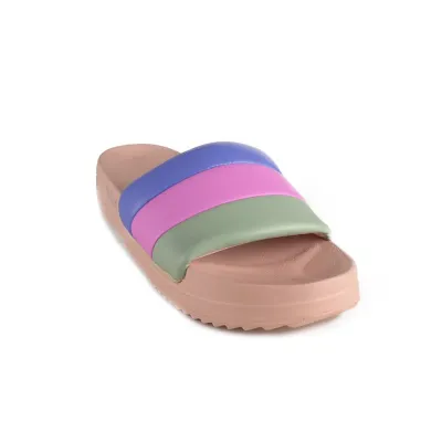 OJOTAS SLIDE SLIPPY PUFF IT ROSAS CON COLORES ROXY 