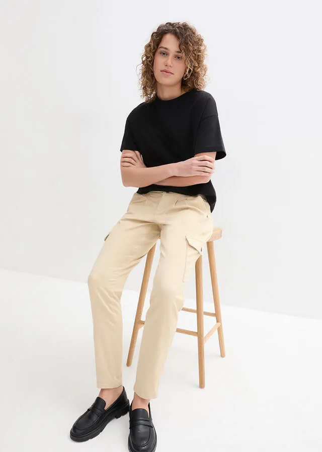 Pantalón de estilo cargo Beige