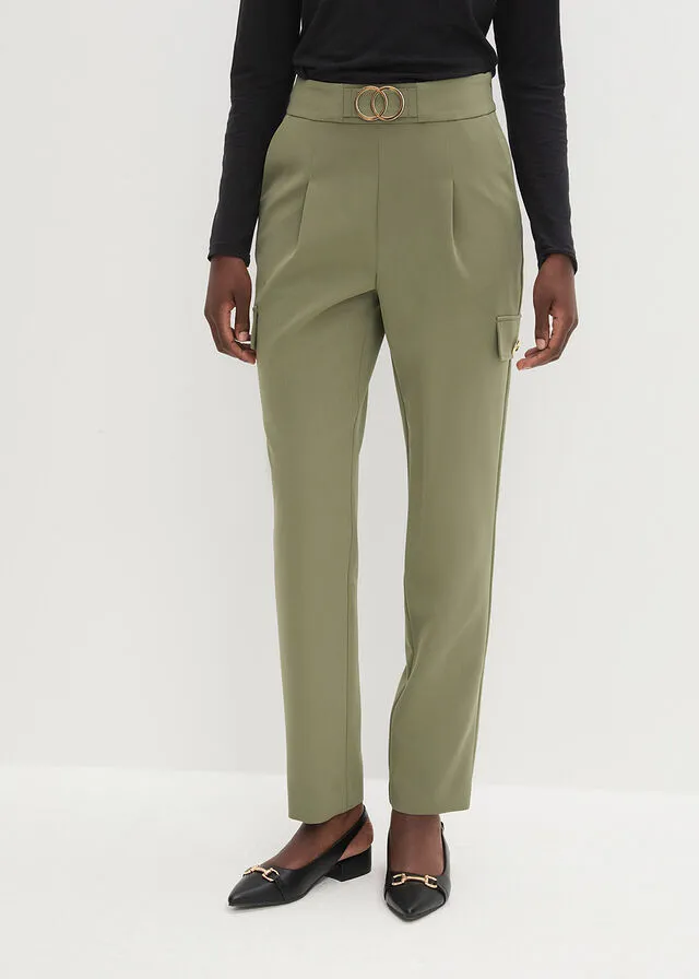 Pantalón de estilo cargo Verde oliva