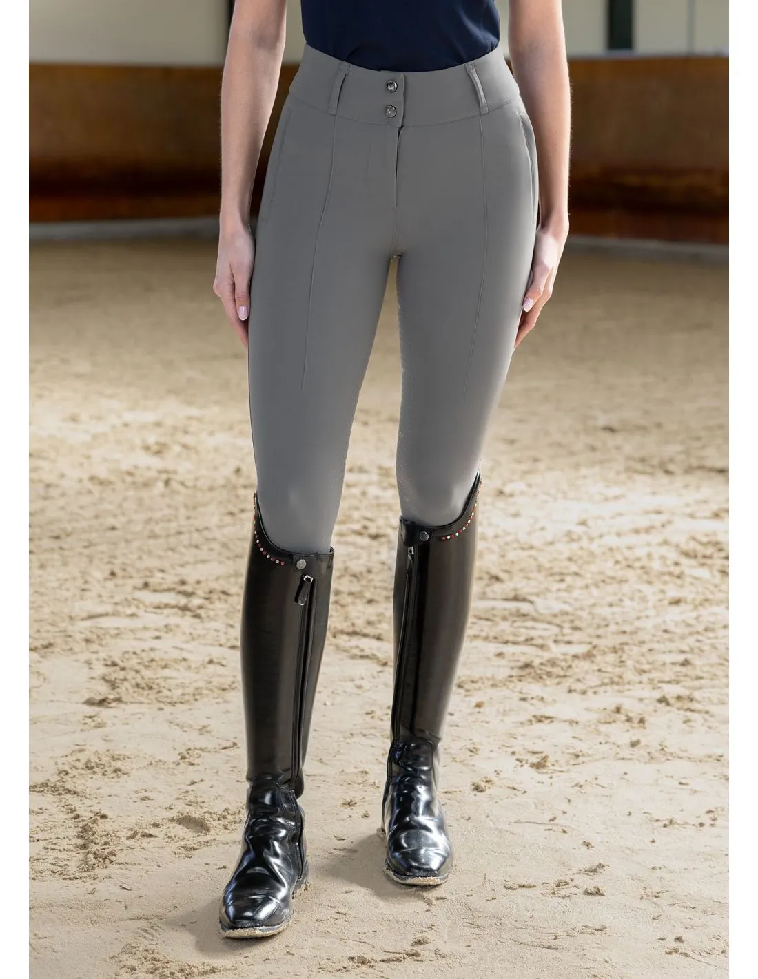 Pantalón de montar Honour Breeches Gris Maximilian