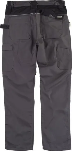 Pantalón multibolsillos con refuerzo Gris Oscuro / Negro