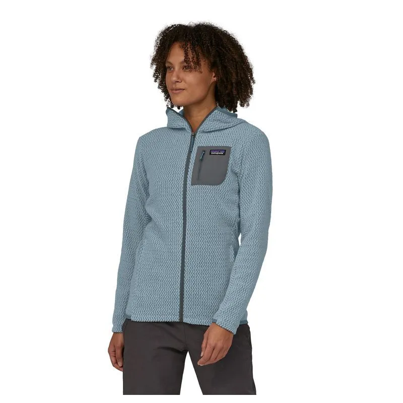 Patagonia R1 Air Sudadera con capucha y cremallera (Steam Blue) Mujer