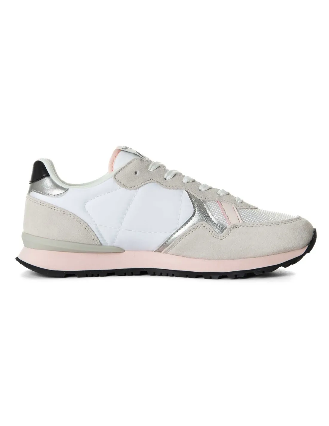 PEPE JEANS - Zapatillas blanco, gris y rosa Brit Mix PLS40012 Mujer