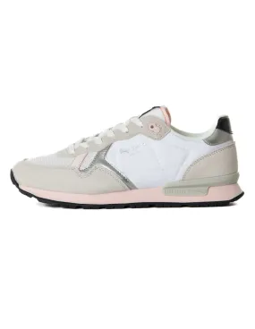 PEPE JEANS - Zapatillas blanco, gris y rosa Brit Mix PLS40012 Mujer