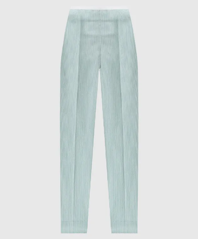 Peserico Green striped pants