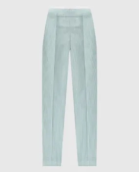 Peserico Green striped pants