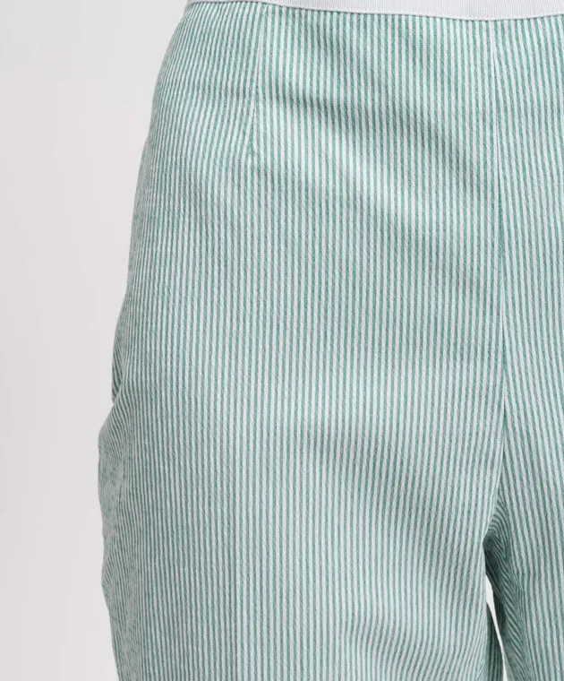 Peserico Green striped pants