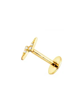 Piercing mini Rayo Oro Amarillo 18K