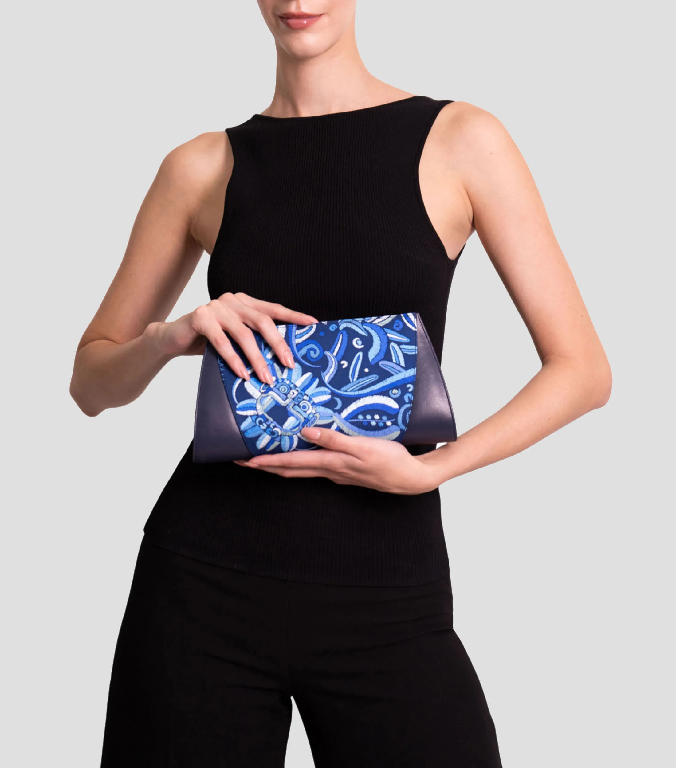 Pineda Covalin Bolso clutch Quetzalcóatl Mujer