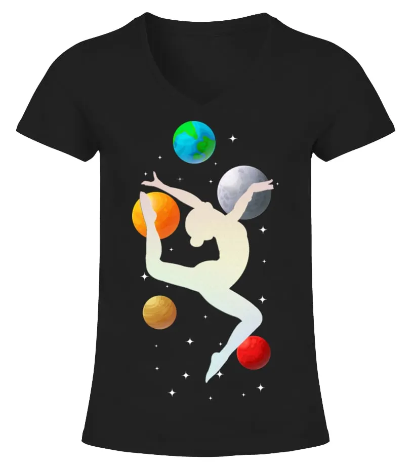 Reaching for the stars Camiseta cuello pico Mujer