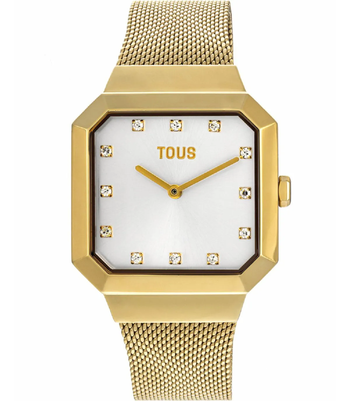 Reloj Tous Karat Squared analógico mujer con brazalete de acero IP dorado - 300358062