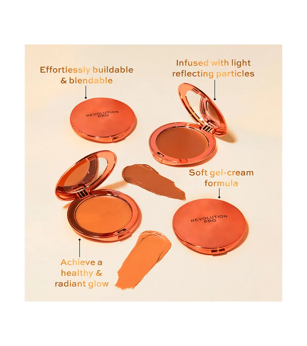 Revolution Pro - Bronceador en crema Glow Edit - Medium Bronze