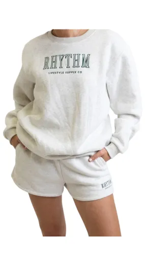 RHYTHM Poleron Mujer College Crew Neck