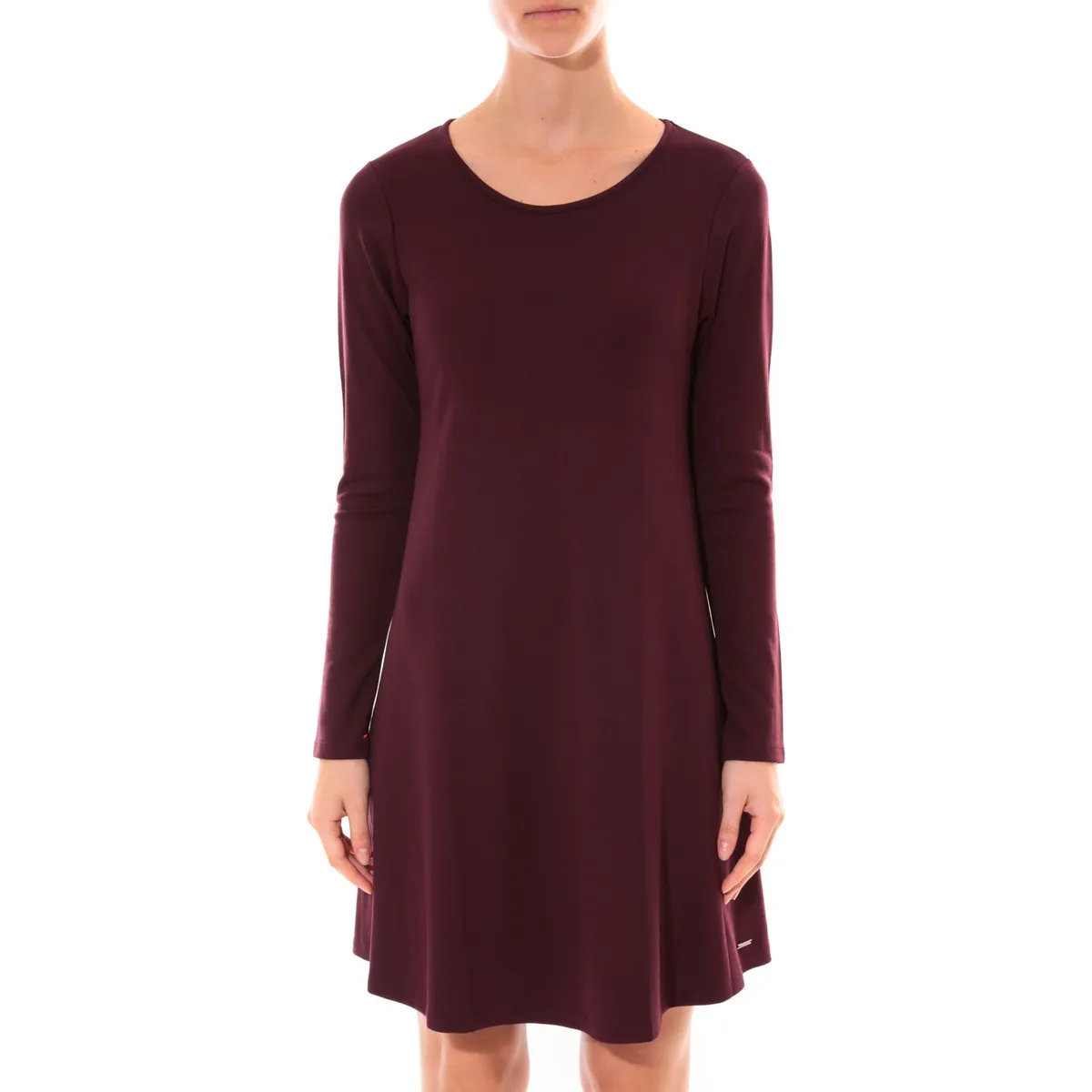 Robe   Col Rond Bordeaux 16202